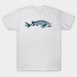 Stellate Sturgeon Fish Design T-Shirt